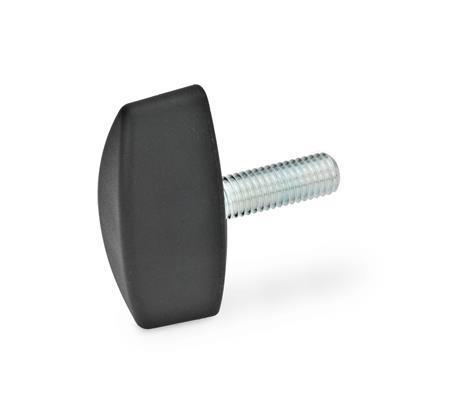 Otto Ganter Wing Screw Threaded Stud Steel Zinc Plated, GN 531
